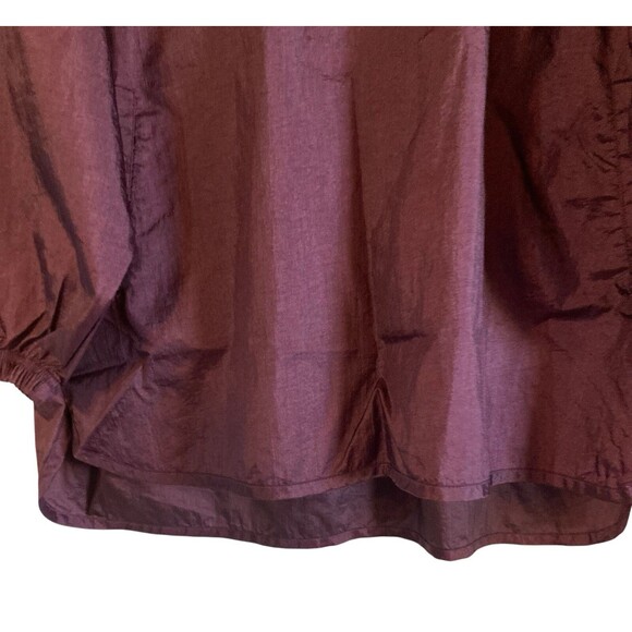 Reebok Nylon Purple Silver Pullover Windbreaker Jacket Size Large Light Material - Picture 3 of 7